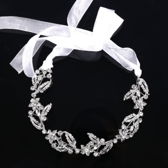 Accessories - Crystal Tiara Headband Leaf Headpiece Vine bridal
